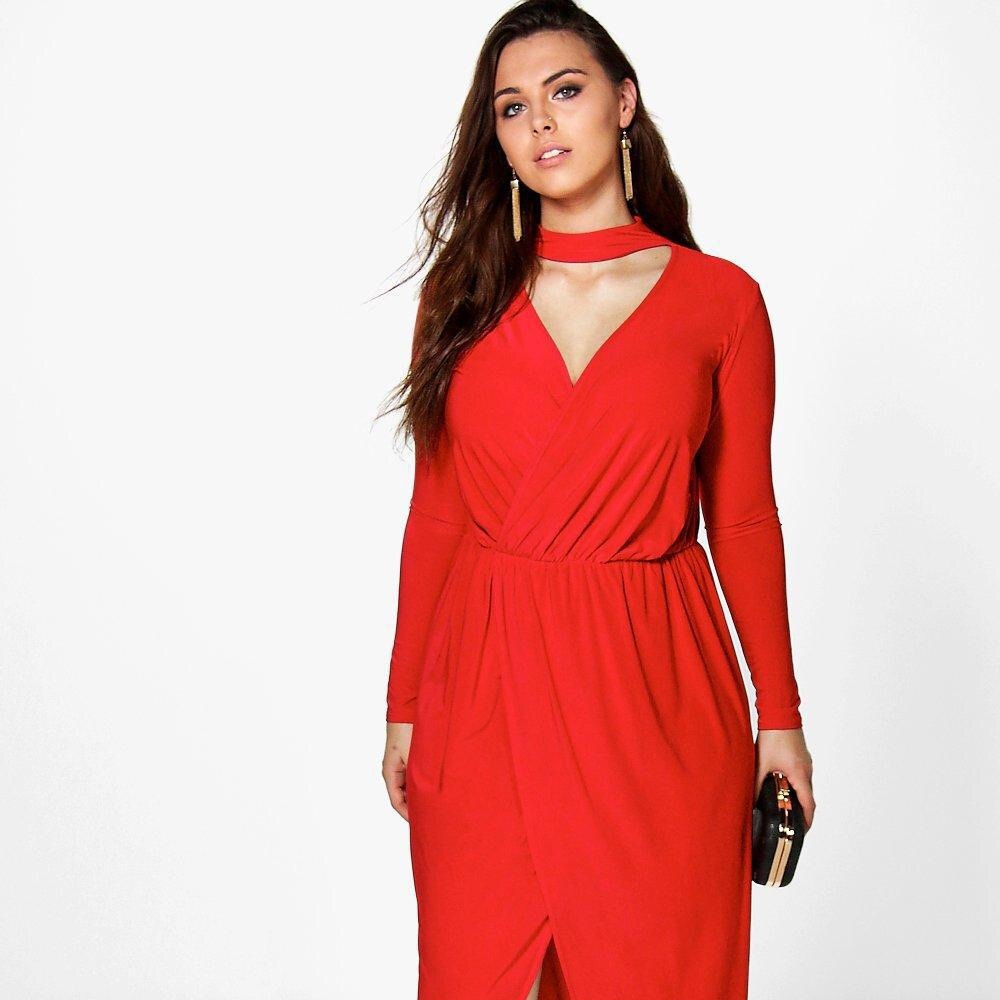Boohoo Maxi Choker Dress